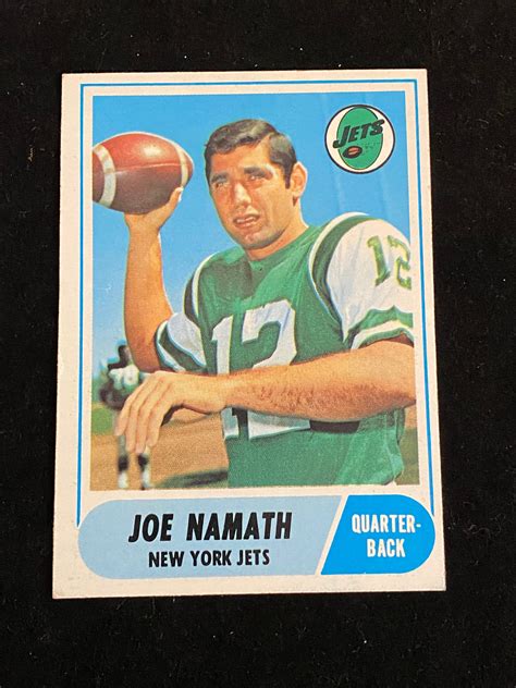 Joe namath card - 1965 Topps Joe Namath Rookie Card #122 RC HOF Jets - Certified PSA Authentic. $1,562.75. Was: $1,645.00. Free shipping. Authenticity Guarantee. 